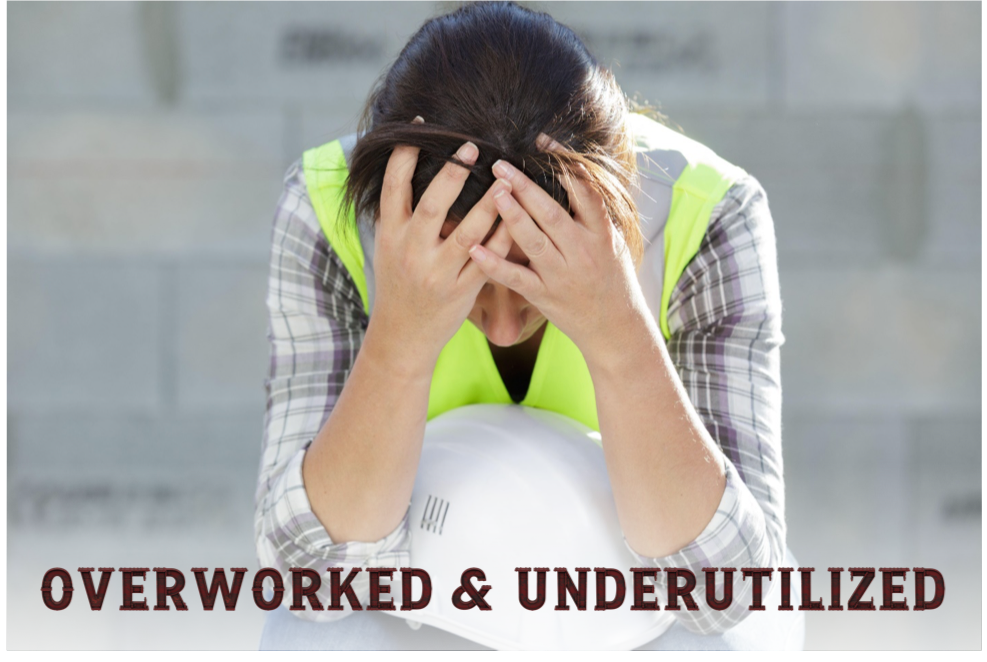 Construction industry overworked and underutilized